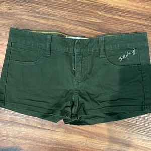 Olive green Billabong shorts